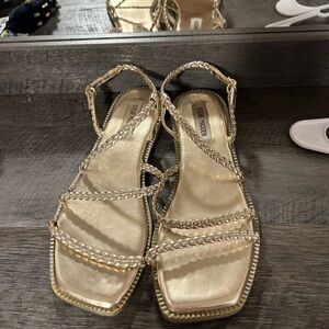 Steve Madden Metallic Braided Sandals
